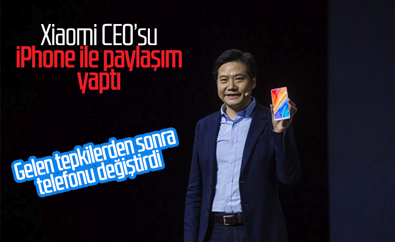 Xiaomi CEO'su Lei Jun, iPhone ile paylaşım yaptı