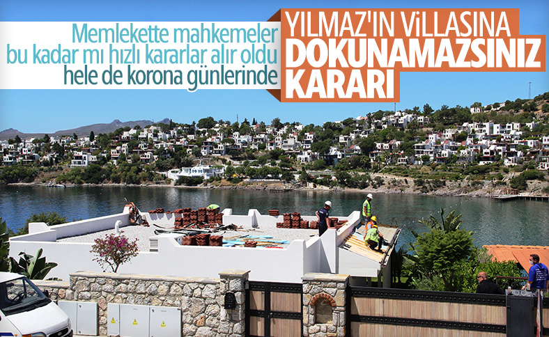 Yılmaz Özdil'in villasında yıkım durduruldu
