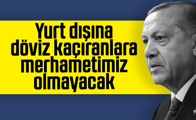 Erdoğan'dan yurt dışına döviz kaçıranlara uyarı