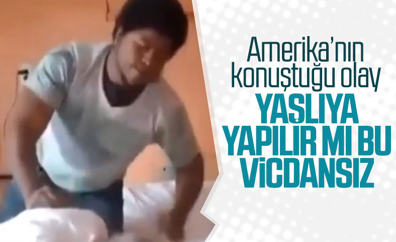 Amerika'da yaşlı bakımevinde şiddet kamerada