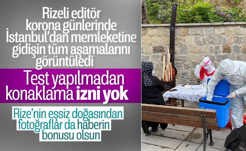 Rize’nin köylerinde koronavirüs testi