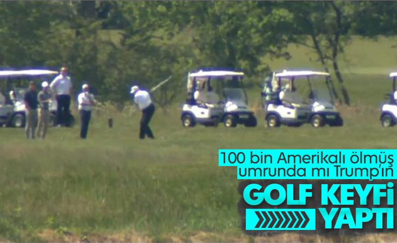 Trump, Virginia'da golf oynadı
