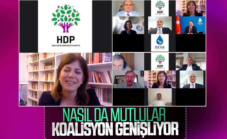 HDP ile 4 parti arasında online bayramlaşma