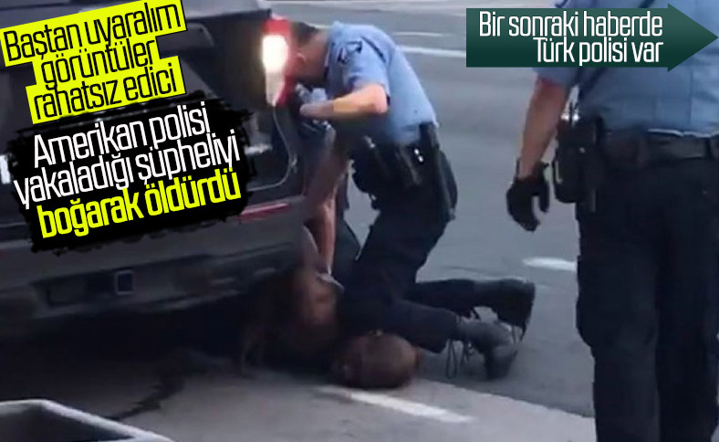 ABD'de polis, şüpheliyi boğarak öldürdü
