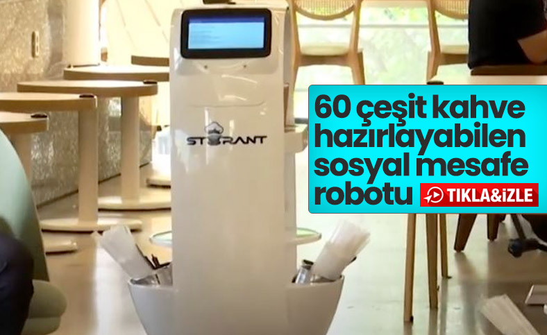 60 çeşit kahve hazırlayabilen robot barista