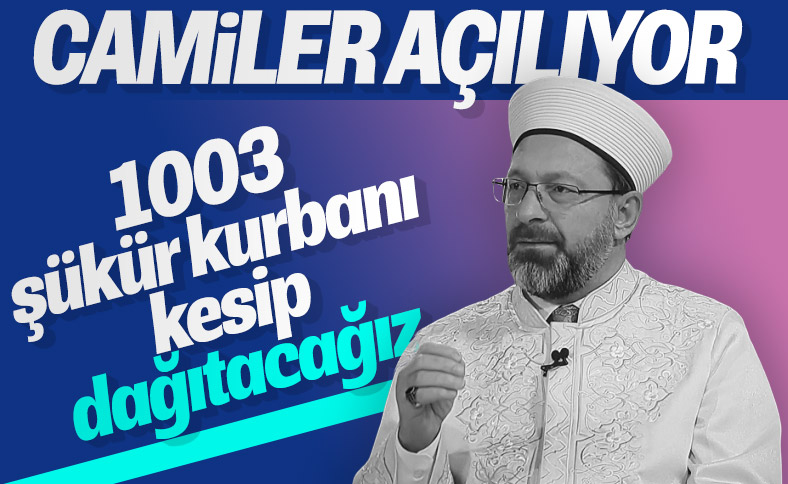 1003 şükür kurbanı kesilecek