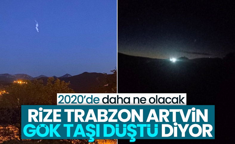 Doğu Karadeniz'e gök taşı düştü iddiası