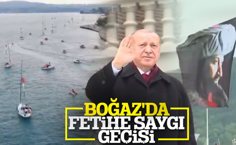 İstanbul Boğazı'nda fetih için saygı geçişi