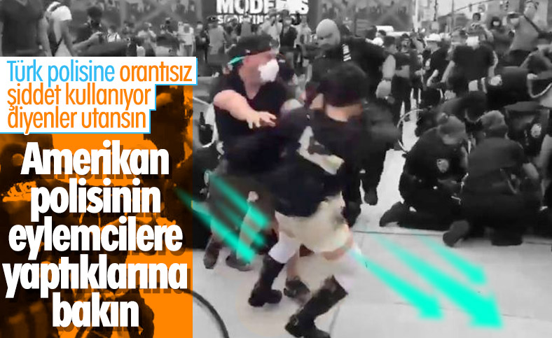 Amerikan polisinin eylemcilere sert müdahalesi