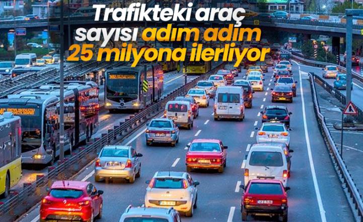 İlk 4 ayda trafikteki taşıt sayısı 243 bin arttı