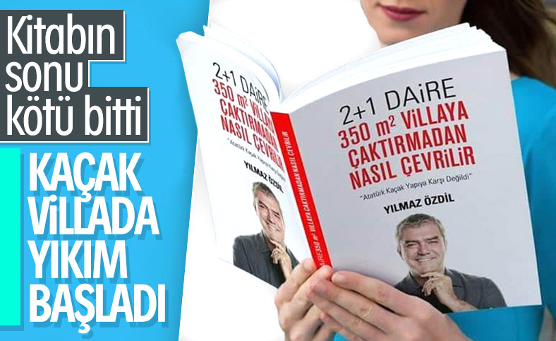 Yılmaz Özdil'in villasında yıkım başladı