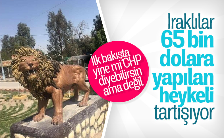 Iraklılar 65 bin dolara yapılan heykele tepki gösterdi