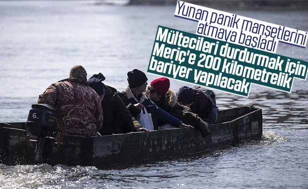 Yunanistan, mülteciler için sınıra bariyer çekiyor