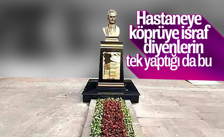 Esenyurt Belediyesi'nden Nazım Hikmet heykeli