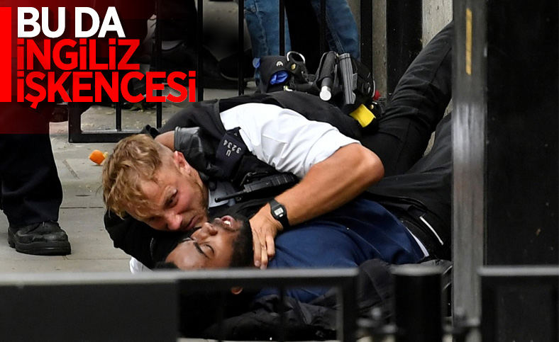 Londra'daki Floyd protestolarında arbede