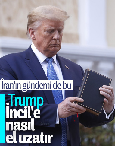Ruhani: Trump'ın İncil'e el uzatması utanç verici