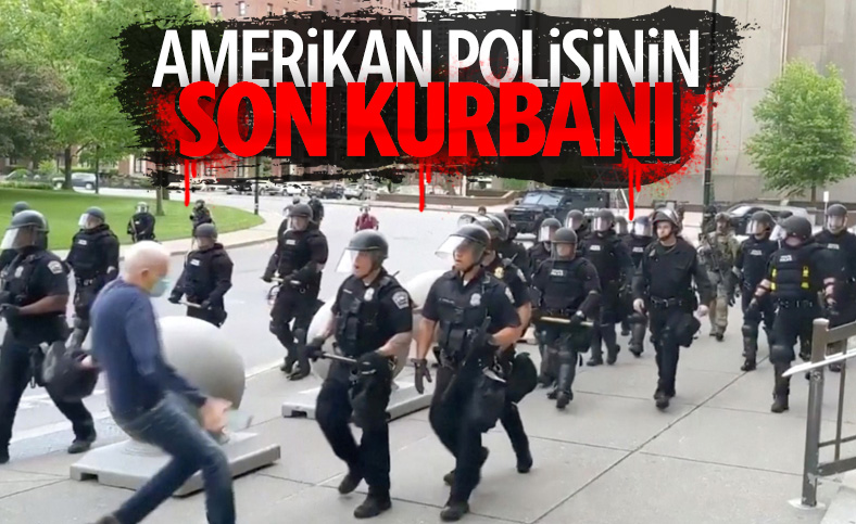 ABD polisi, yaşlı adamın kafasını yardı