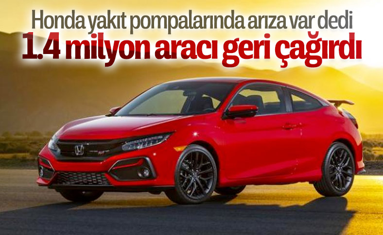 Honda, dünya genelinde 1.4 milyon aracı geri çağırdı