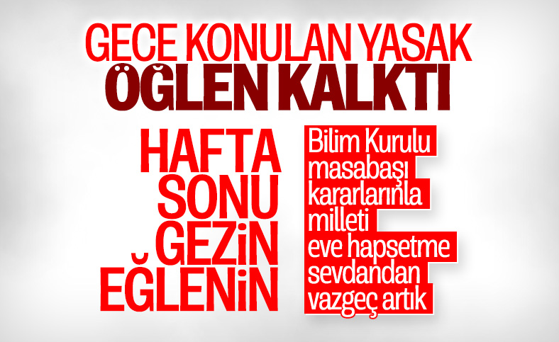 Cumhurbaşkanı Erdoğan sokağa çıkma yasağını iptal etti