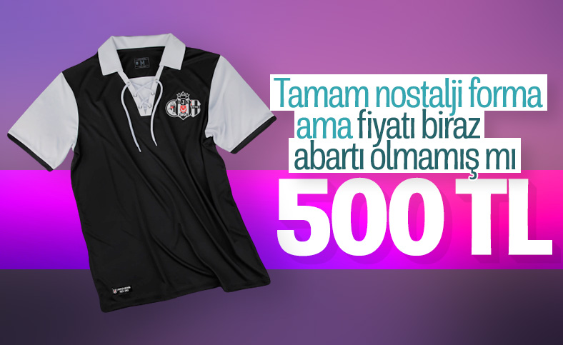 Beşiktaş'ın nostalji forması satışa çıktı