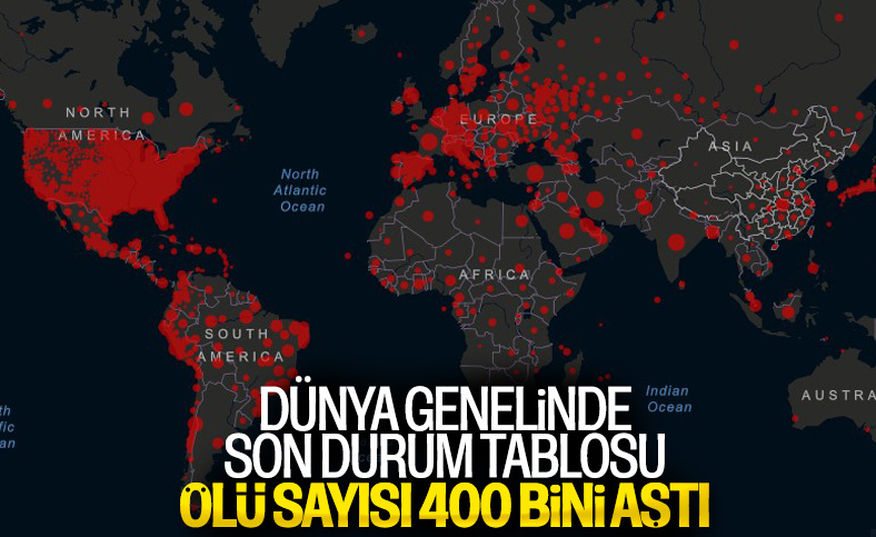 Koronavirüs nediyle ölenlerin sayısı 400 bini geçti