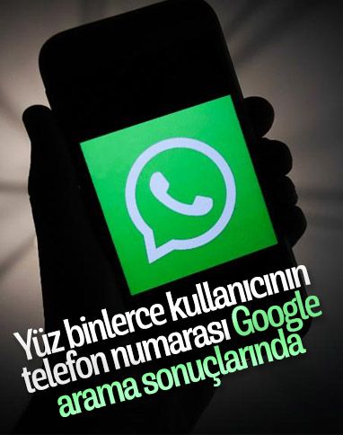 WhatsApp numaraları, Google aramalarında görülebiliyor