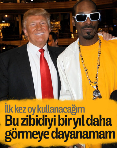 Snoop Dogg: Trump'tan kurtulmak için oy kullanacağım