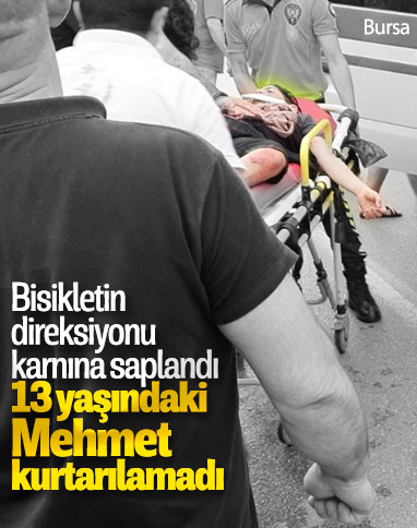 Bursa'da çok sevdiği bisikleti canından etti