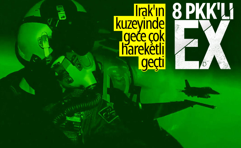 Irak'ın kuzeyinde 8 terörist öldürüldü