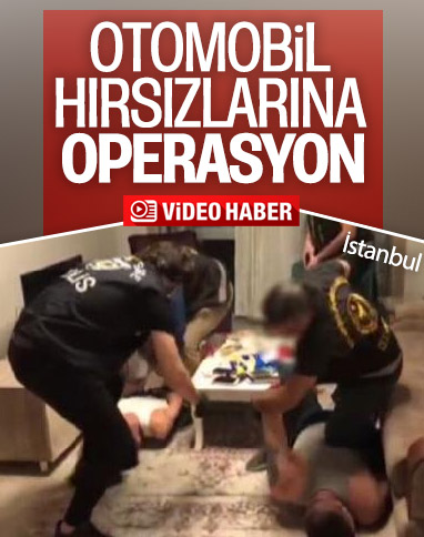 Kadiköy'de otomobil hırsızlarına yapılan operasyon