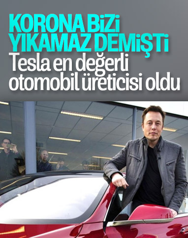 Tesla, Toyota'yı geçerek en değerli üretici oldu