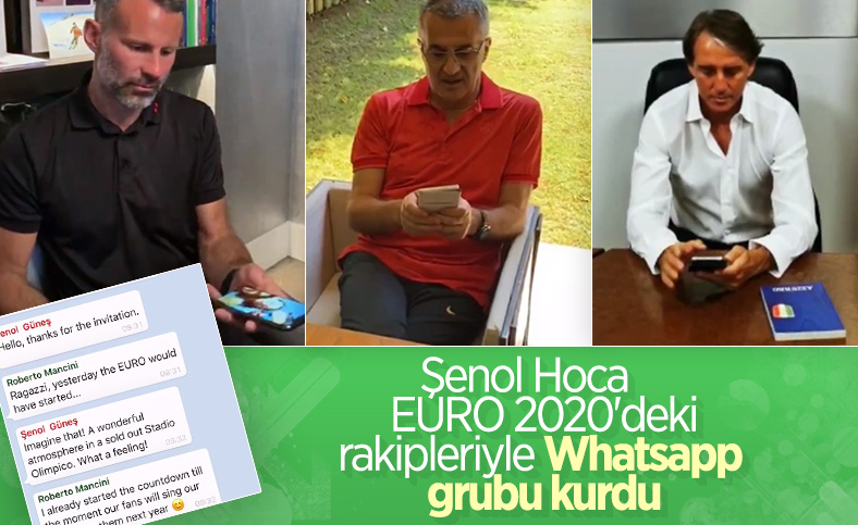 Şenol Güneş EURO 2020'deki rakipleriyle mesajlaştı