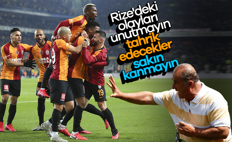 Fatih Terim'den 'tahrik' uyarısı