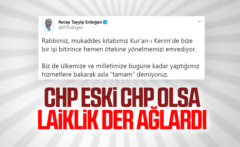 Cumhurbaşkanı Erdoğan: Hizmette asla 'tamam' demiyoruz