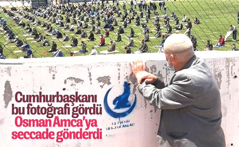 Namaz için stada giremeyen Osman Amca'ya seccade hediyesi