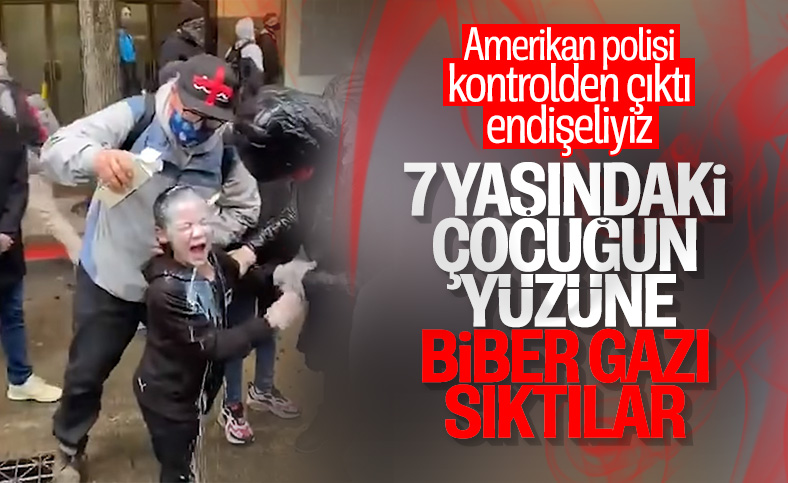 ABD'de polis, 7 yaşındaki çocuğa biber gazı sıktı