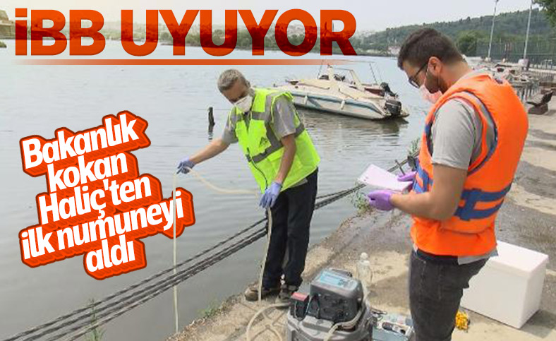 Çevre ve Şehircilik Bakanlığı, Haliç'ten numune aldı