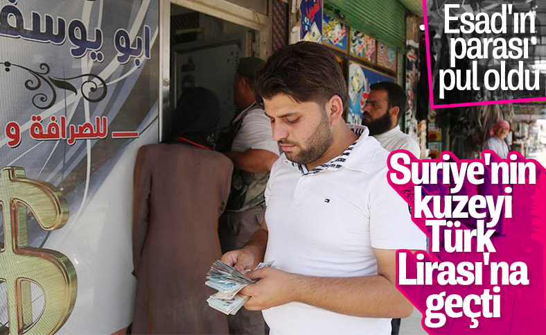 Suriye'nin bazı bölgelerinde TL'ye geçiş yapıldı