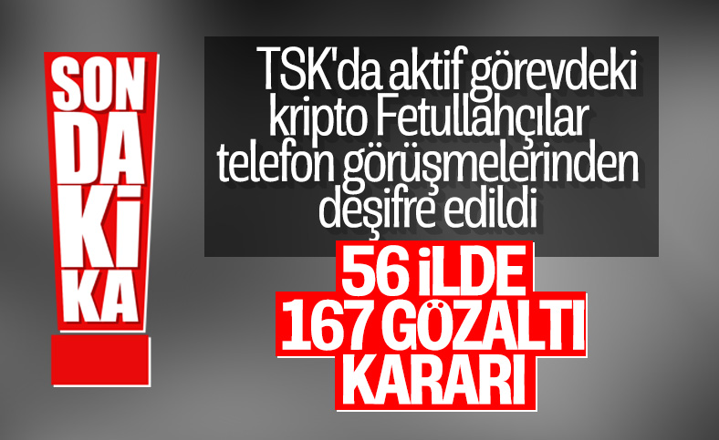 56 ilde 167 FETÖ şüphelisi için operasyon