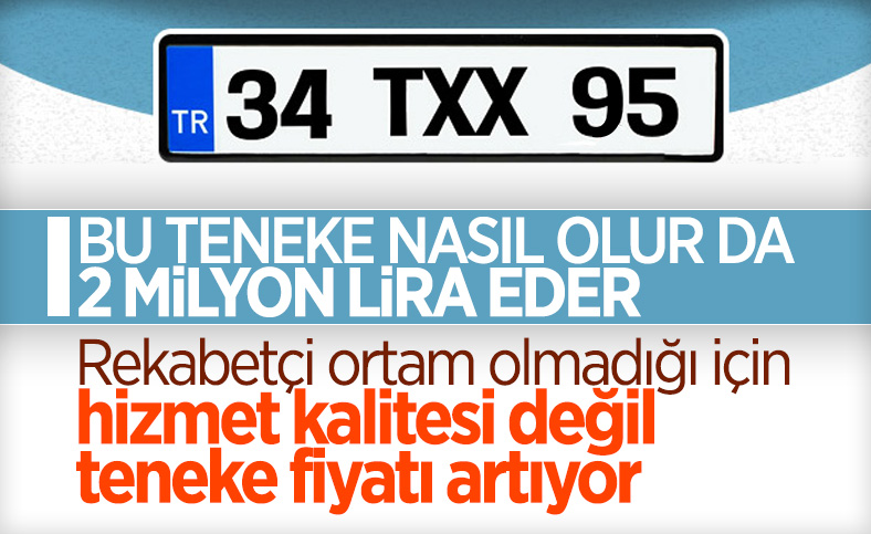 Yıllardır yükselen taksi plakaları düşüşe geçti