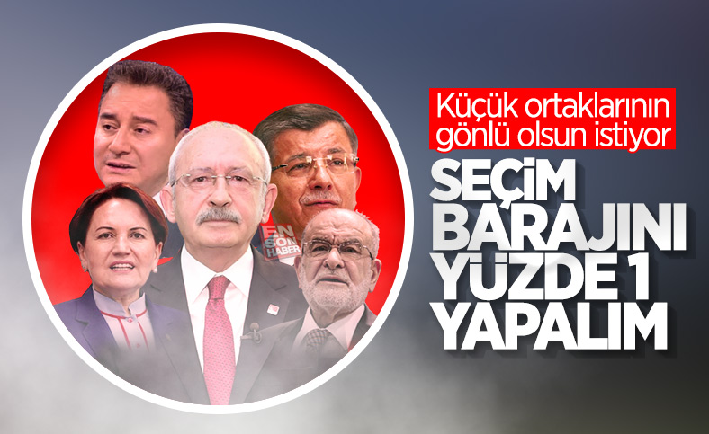 CHP seçim barajının düşürülmesini istiyor