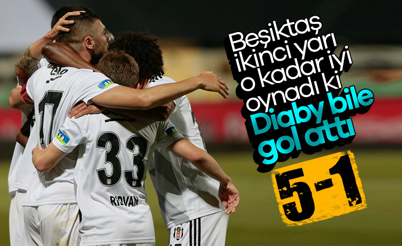 Beşiktaş, Denizlispor'a 5 attı