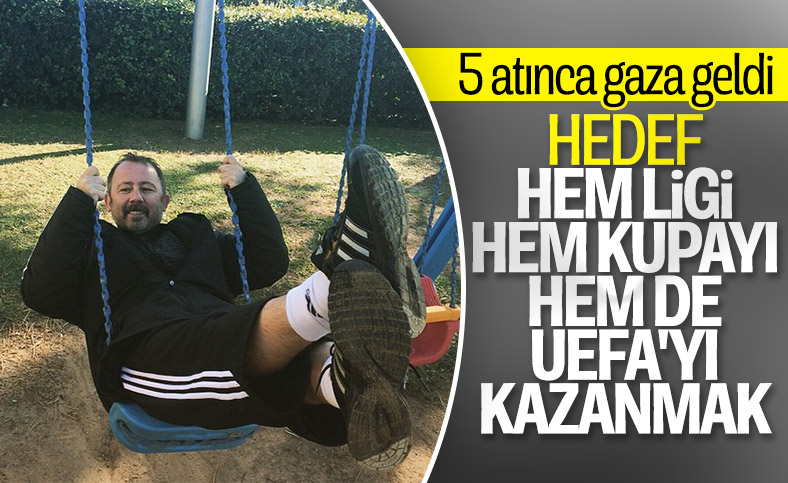 Sergen Yalçın, üç kulvarda da şampiyonluk istiyor