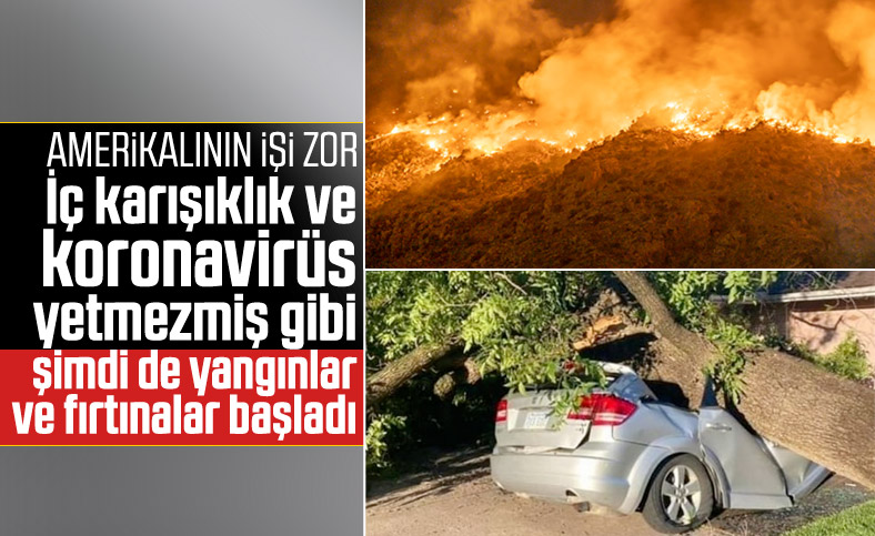 ABD'de aşırı sıcak, orman yangını ve fırtına alarmı