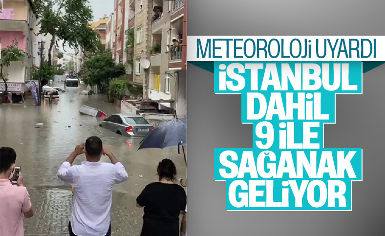 Meteoroloji'den 9 il için sel uyarısı