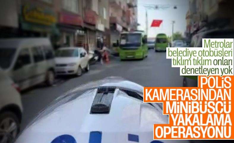 İstanbul'da polis ile yolcu minibüsü arasında kovalamaca