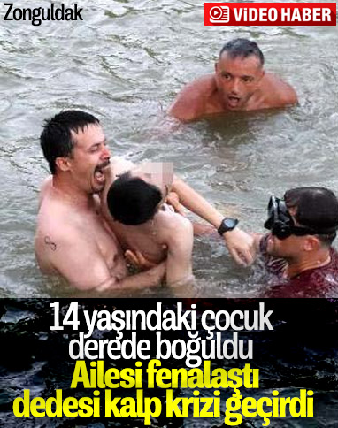 Zonguldak'ta 14 yaşındaki çocuk derede boğuldu
