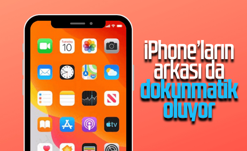 iPhone'ların arkasına dokunarak komut verilebilecek