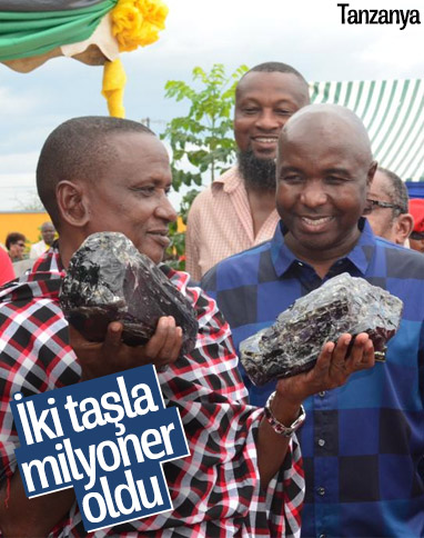 Tanzanyalı madenci iki taşla milyoner oldu 
