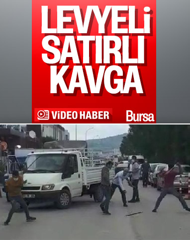Bursa'da iki grup arasında levyeli kavga
